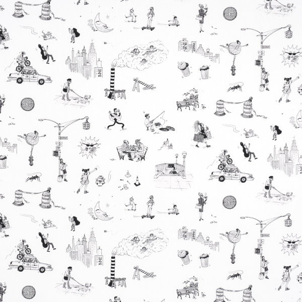 Schumacher X The New Yorker Joana Avillez'S Street Scenes Fabric | Wayfair